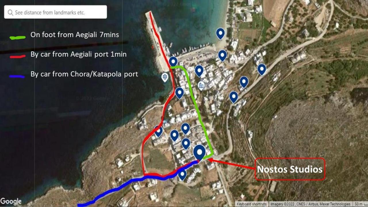 Nostos Studios Aegiali Exteriér fotografie